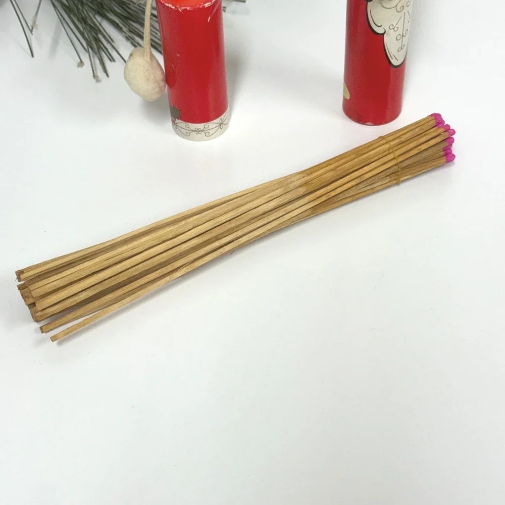 Vintage Santa Claus Fireplace Match Holder Tube Japan MCM Christmas decor